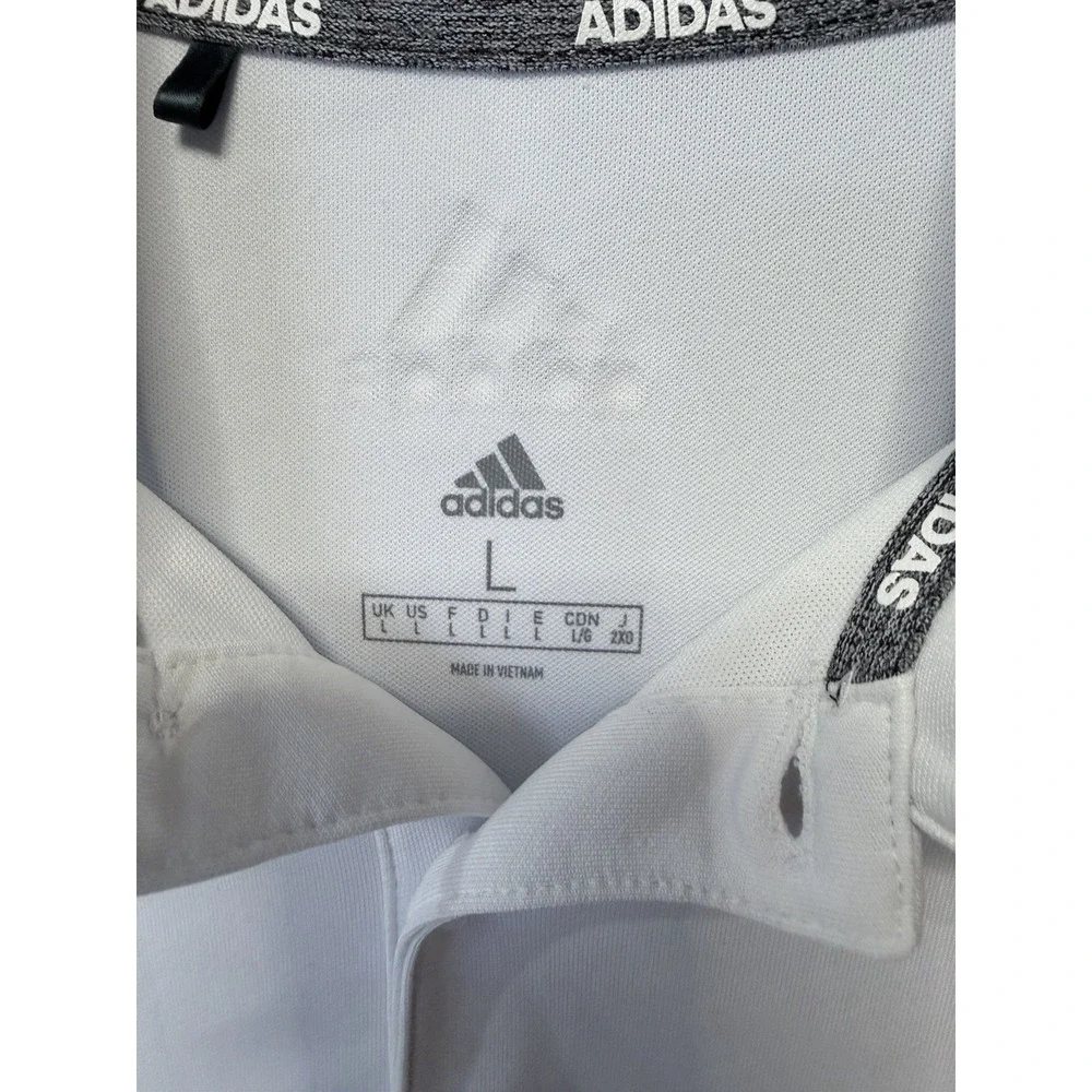 Adidas Clima Cool Men's 3 Stripe Sleeve Golf Polo River Club Pawleys Island SC